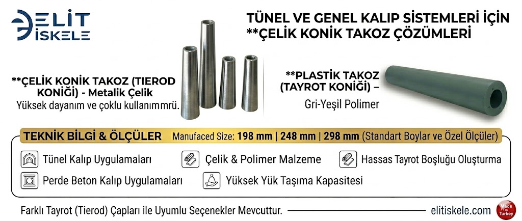 Çelik-PVC Konik Takoz
